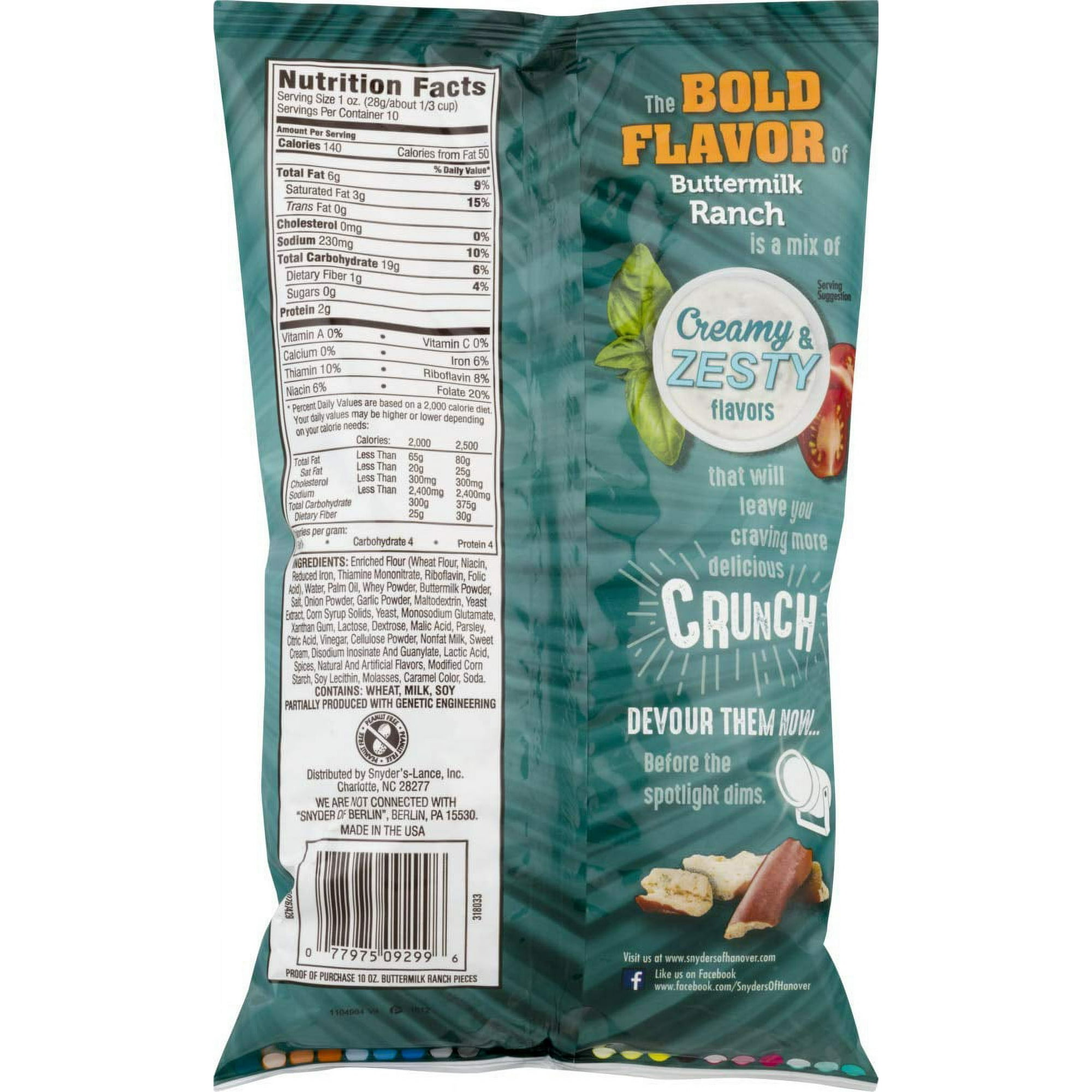 Snyder's of Hanover Garlic Parmesan Flavored Pretzel Pieces- 4-Pack 11.25 oz. Bags