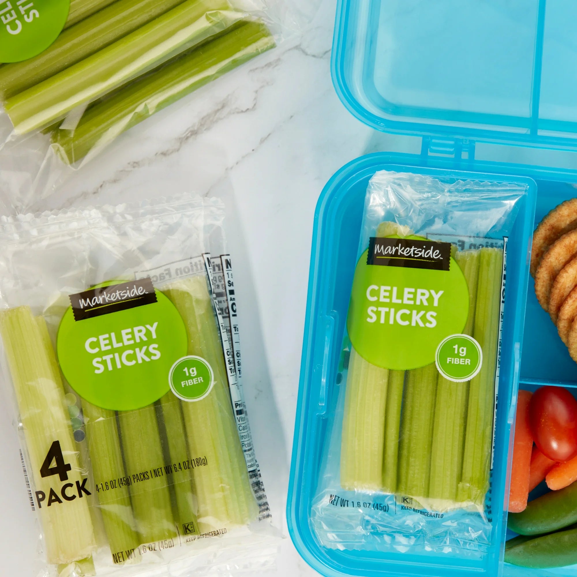 Marketside Fresh Celery Sticks, 1.6 oz, 4 Pack