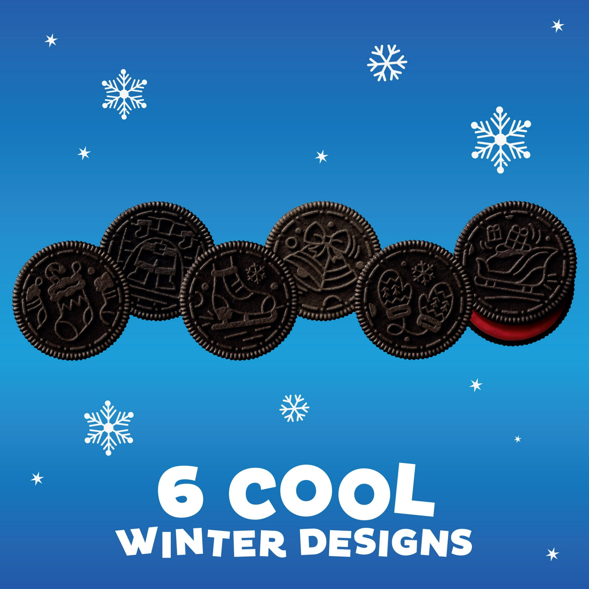 OREO Joy! Red-Colored Creme Chocolate Sandwich Cookies, Limited Edition Holiday Cookies, 18.71 oz