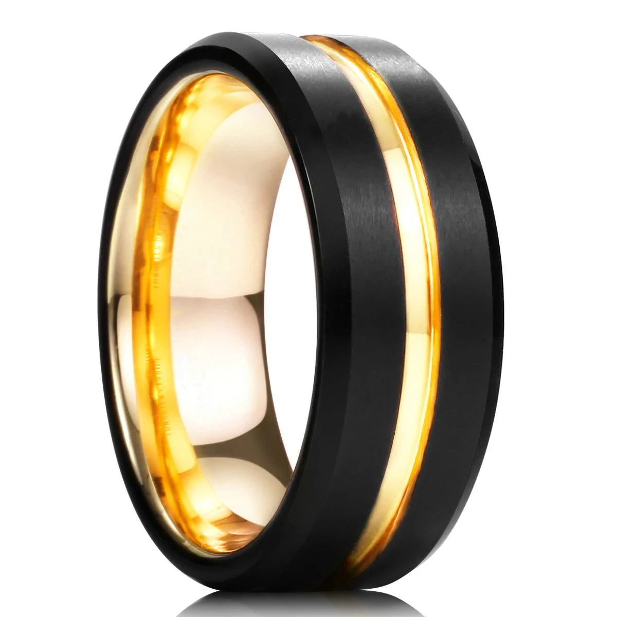 Purple Titanium Steel Promise Ring - Jeglowstore