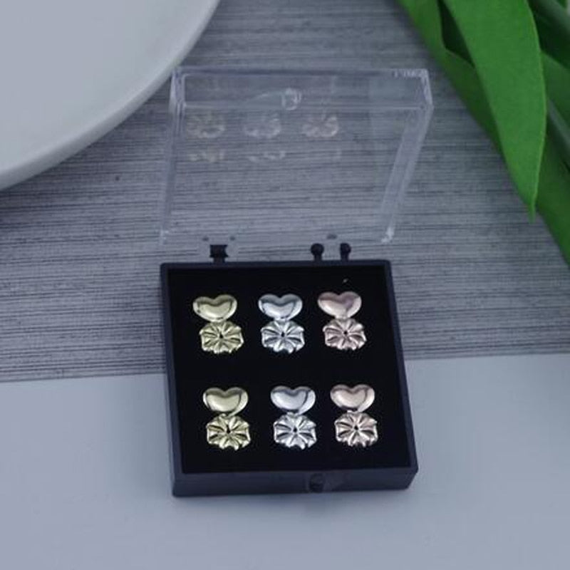 Love Heart Stud Back Lifters Adjustable Earring Lifts Ear Lobe Ster For Ornaments And Accesso Ries M2082