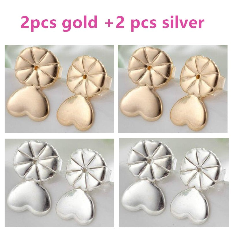Love Heart Stud Back Lifters Adjustable Earring Lifts Ear Lobe Ster For Ornaments And Accesso Ries M2082