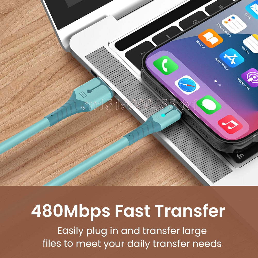 Quick Charge USB Cable For iPhone 14 13 12 11 Pro Max XS 6s 7 8 Plus Origin Mobile Phone Charger Cord Data Charger Wire 1/1.5/2M - Jeglowstore