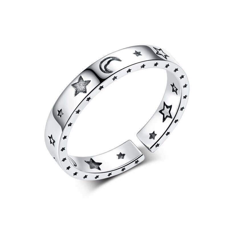 Hot Sell Multiple Happy Smiley Faces Open Rings For Women Cute Circle Hollow Smile Ring Party Girl Adjustable Punk Jewelry A908