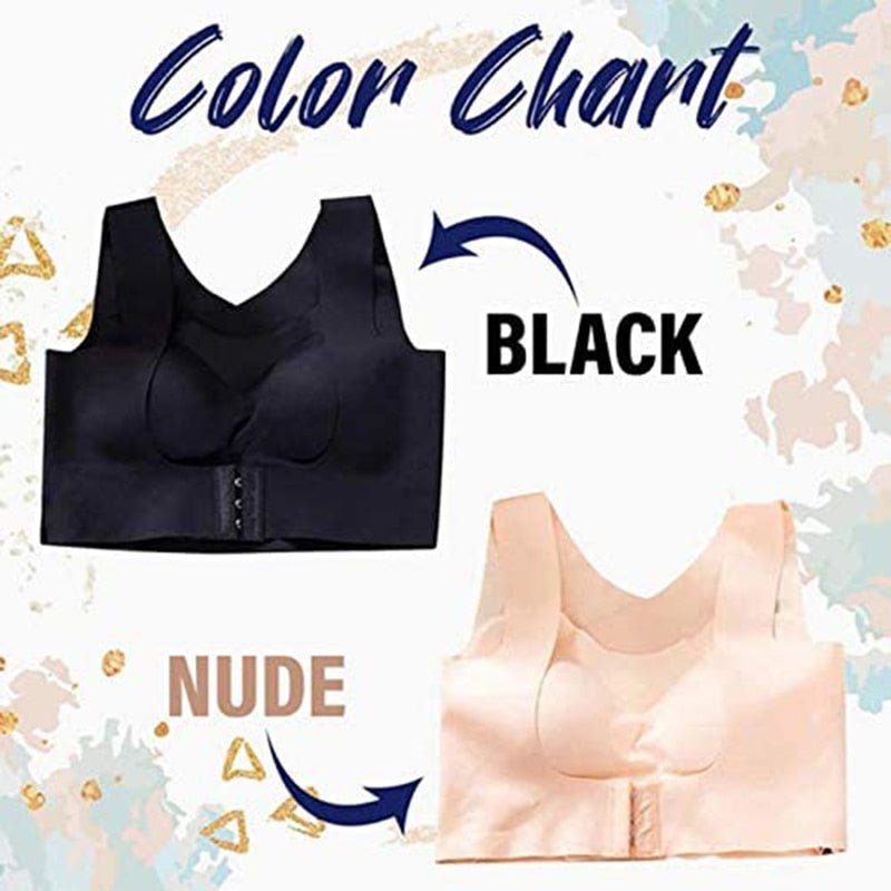 Women Sports Bras For Women Push Up Bra Posture Corrector Bralette Front Closure Female Underwear Cross Back Tops Top Women Bra