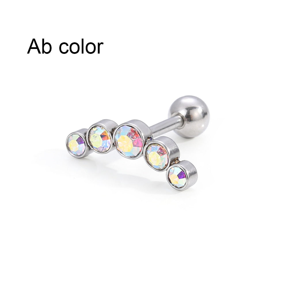1PC Cartilage Helix Tragus Ear Piercing Punk Rock Ear Nail Piercing Accessories Ear Stud Earrings Body Jewelry Accessories