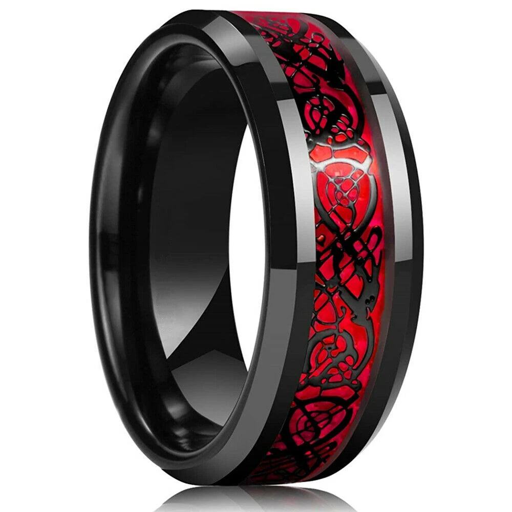 Purple Titanium Steel Promise Ring - Jeglowstore