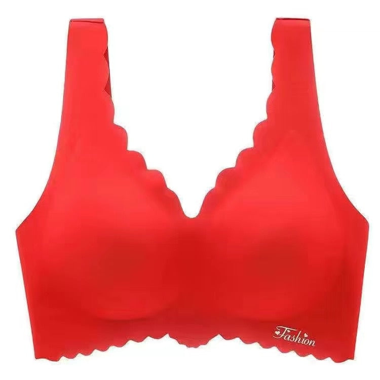Women's Seamless Sexy Bra Fashion Push-Up Bra Without Steel Ring Underwear Push-Up Bra With Padded Top Black Underwear