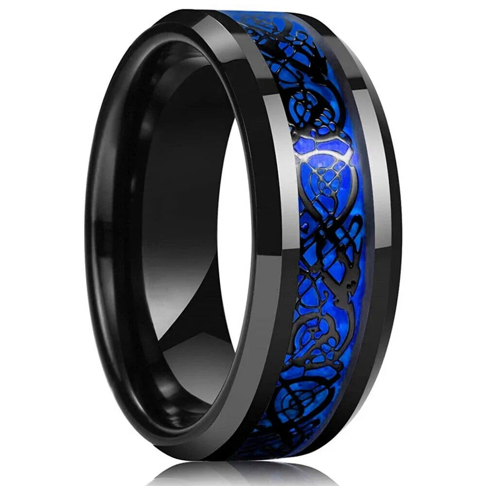 Purple Titanium Steel Promise Ring - Jeglowstore