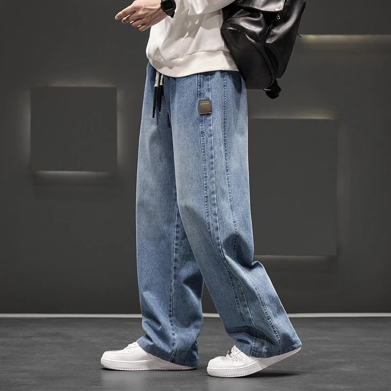 Men’s Plus Size Wide Jeans - Jeglowstore