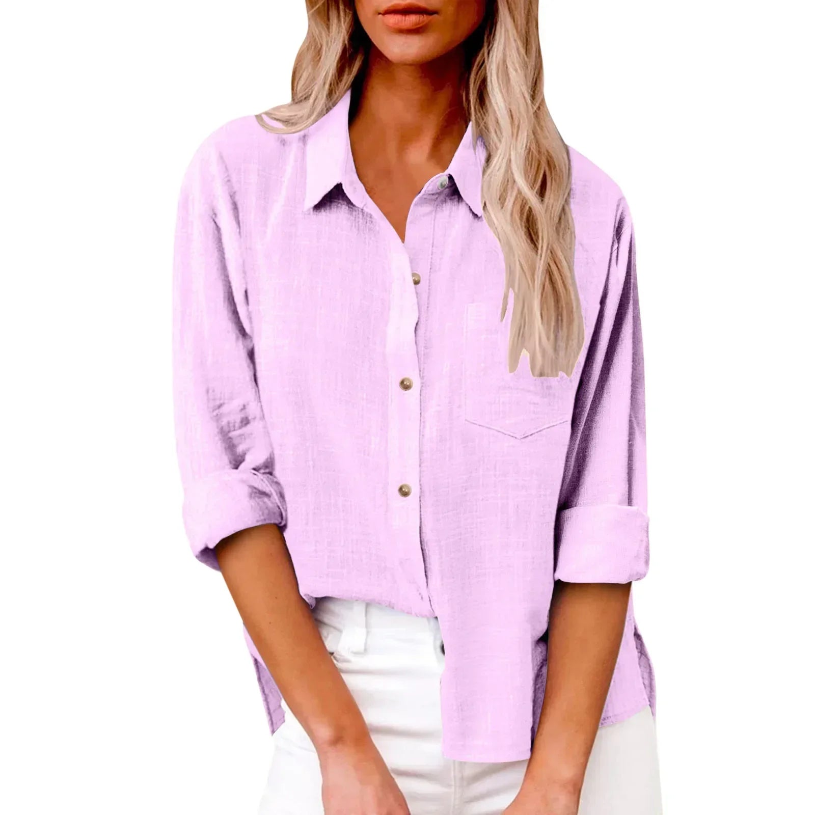 Women’s Solid Casual Long Sleeve - Jeglowstore
