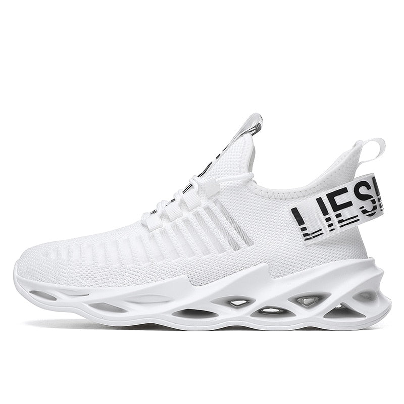 Sneakers Men Mesh Breathable Running Sport Shoes Unisex Light Soft Thick Sole Hole Couple Shoes Athletic Sneakers Women Shoes