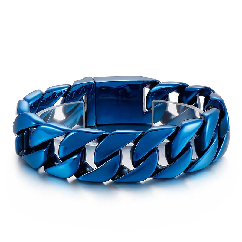 Silver Tone Cuban Curb Bracelet - Jeglowstore