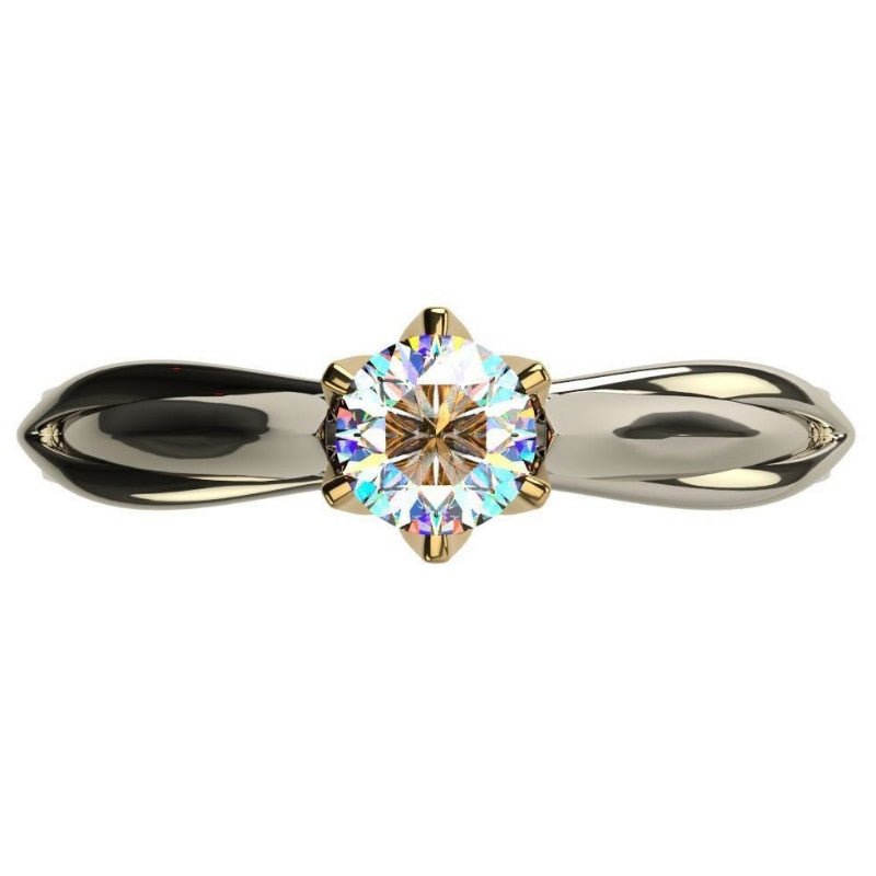 Pure 18K Gold Ring for Women Natural Diamond Rings with Gemstones Beautiful Jewelry Couples Wedding Accessories New trend 2023