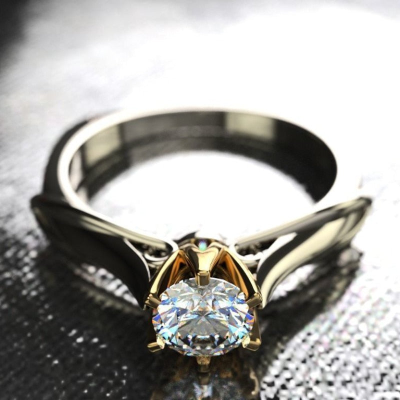 Pure 18K Gold Ring for Women Natural Diamond Rings with Gemstones Beautiful Jewelry Couples Wedding Accessories New trend 2023