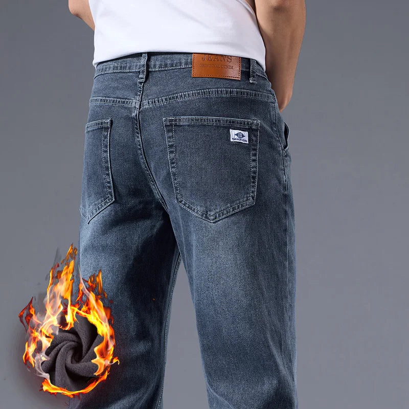 Men’s Business Casual Winter Jeans - Jeglowstore