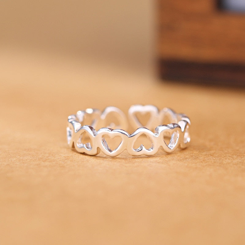 925 Sterling Silver Heart Rings For Women Luxury Quality Jewelry Accessories News Trends 2023 Free Shipping Offers GaaBou - Jeglowstore