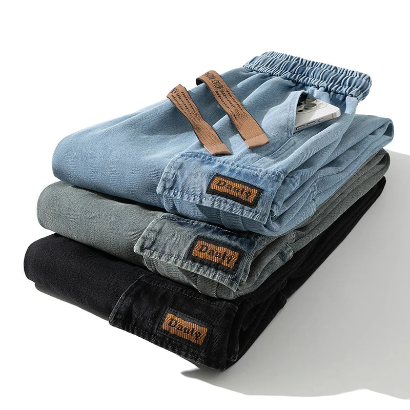 Men’s Casual Wide Leg Jeans - Jeglowstore