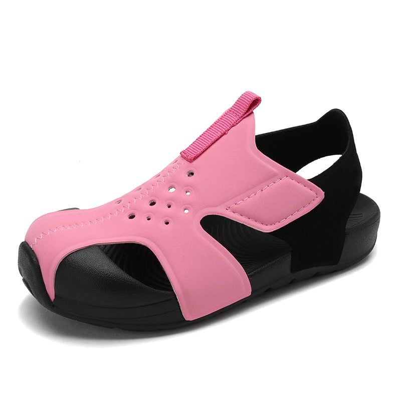 2023 Summer Candy Color Boys Sandals Kids Shoes Beach Mesh Sandalas Fashion Sports Shoes Girls Hollow Out Fashion Sneakers