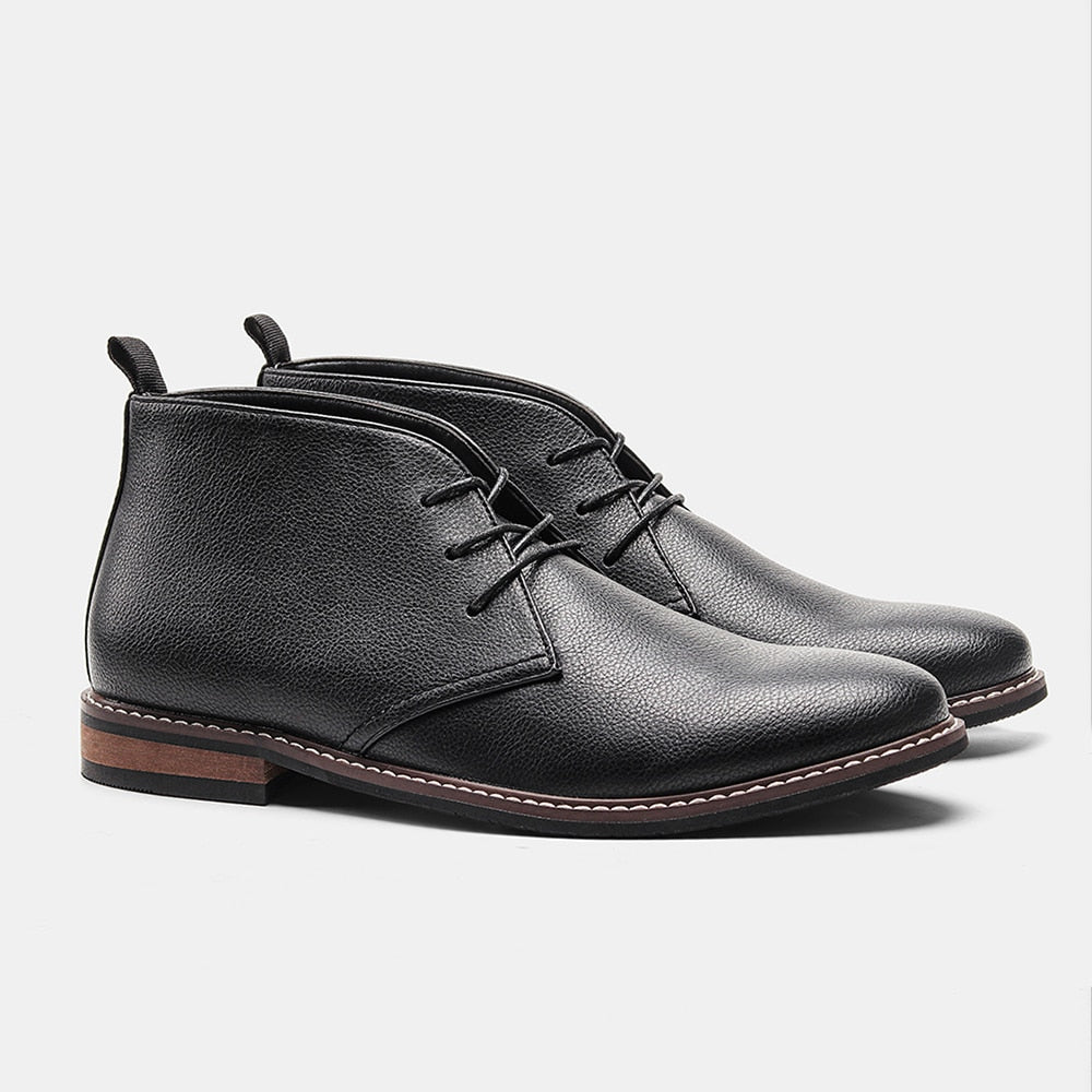 Size 39-46 Retro Desert Boots Brand Men's Leather Boots Comfortable Ankle Boots For Men #KD581