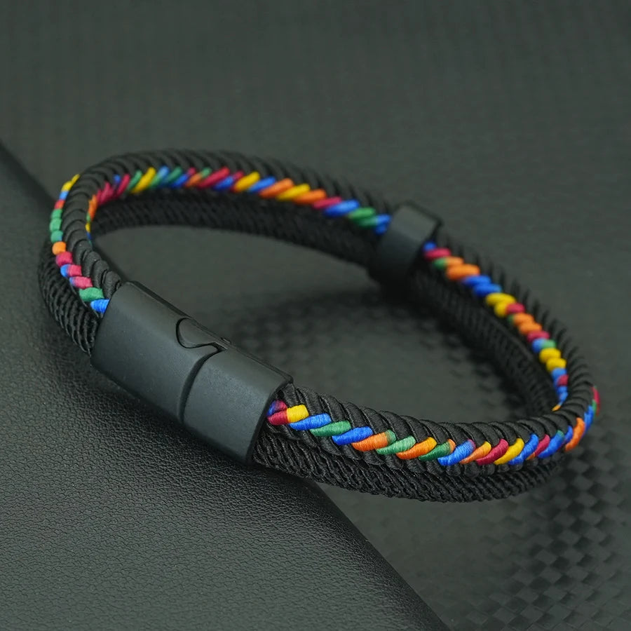 Men’s Charm Rope Wrap Bracelet - Jeglowstore