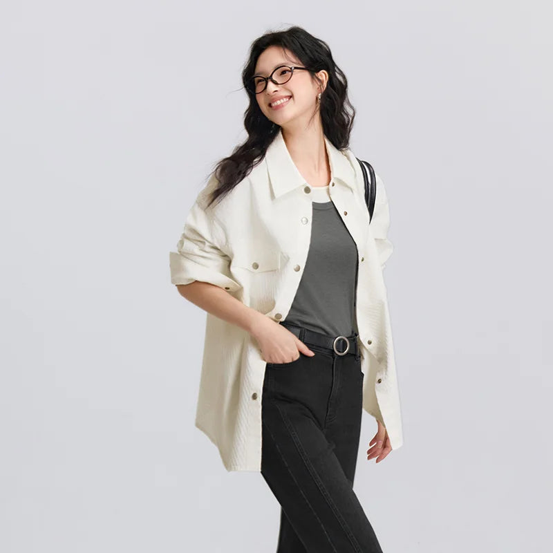 Women’s Casual Chic Oversize Shirt - Jeglowstore