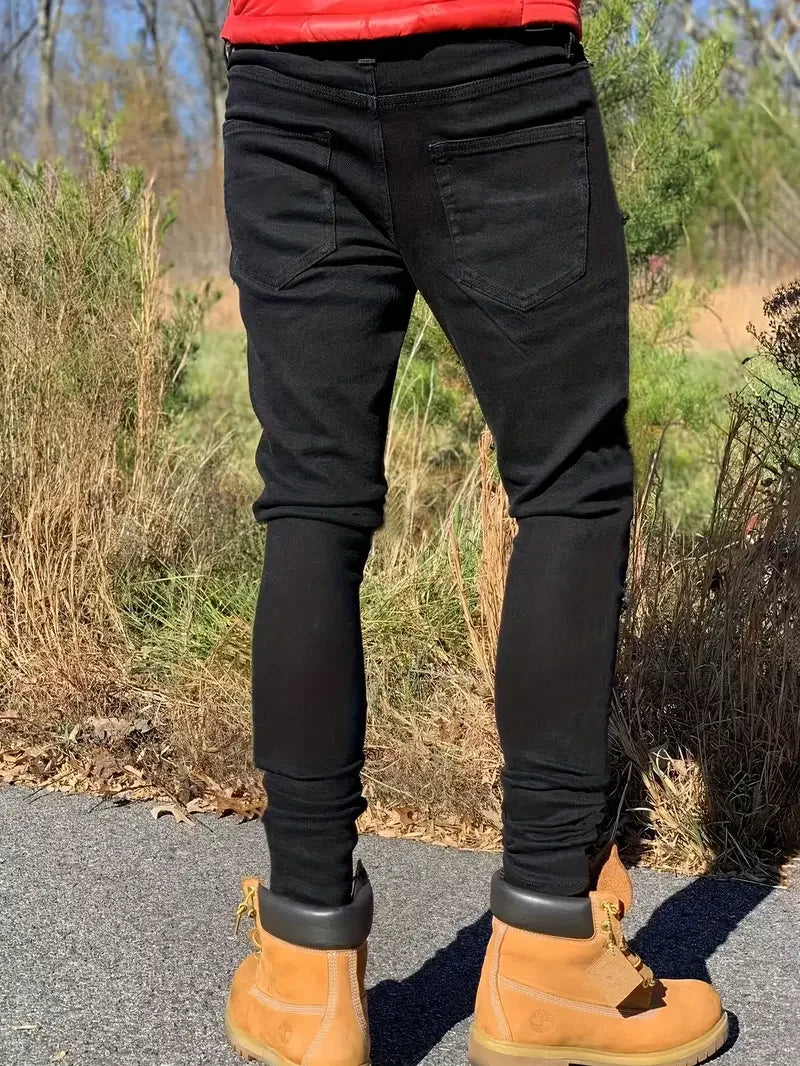 Slim-fit Men'S Washed Jeans - Jeglowstore