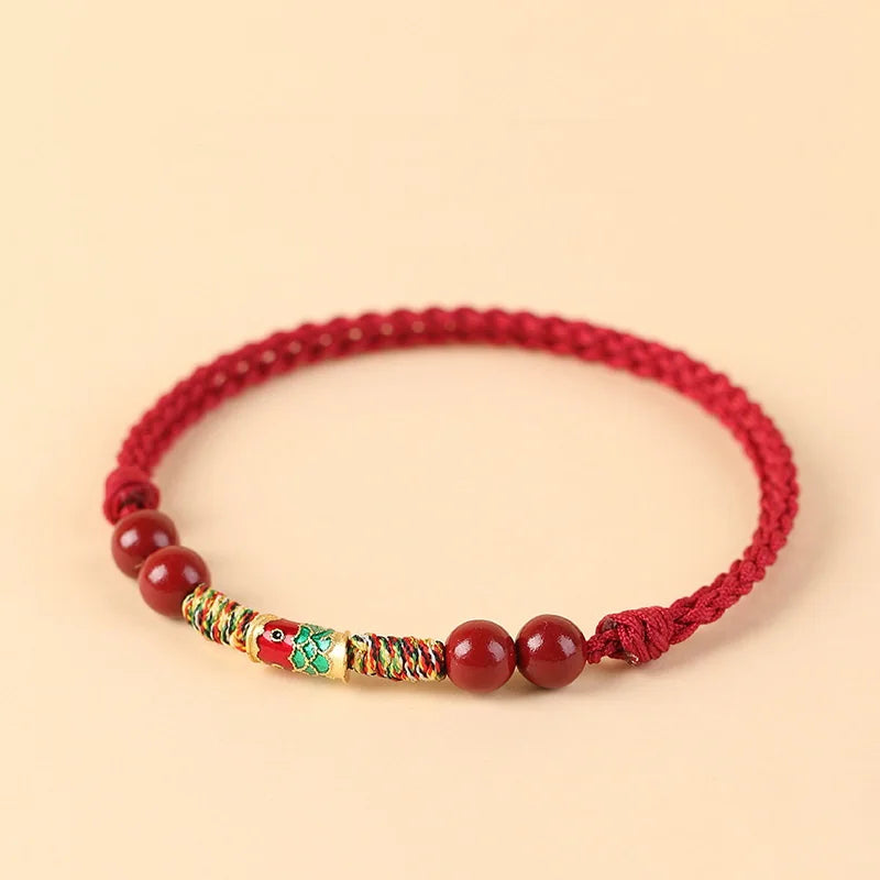 Lucky Koi Red Rope Cinnabar Bracelet