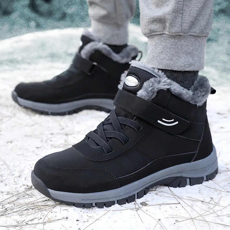 Men’s Fur-Lined Winter Snow Shoes - Jeglowstore