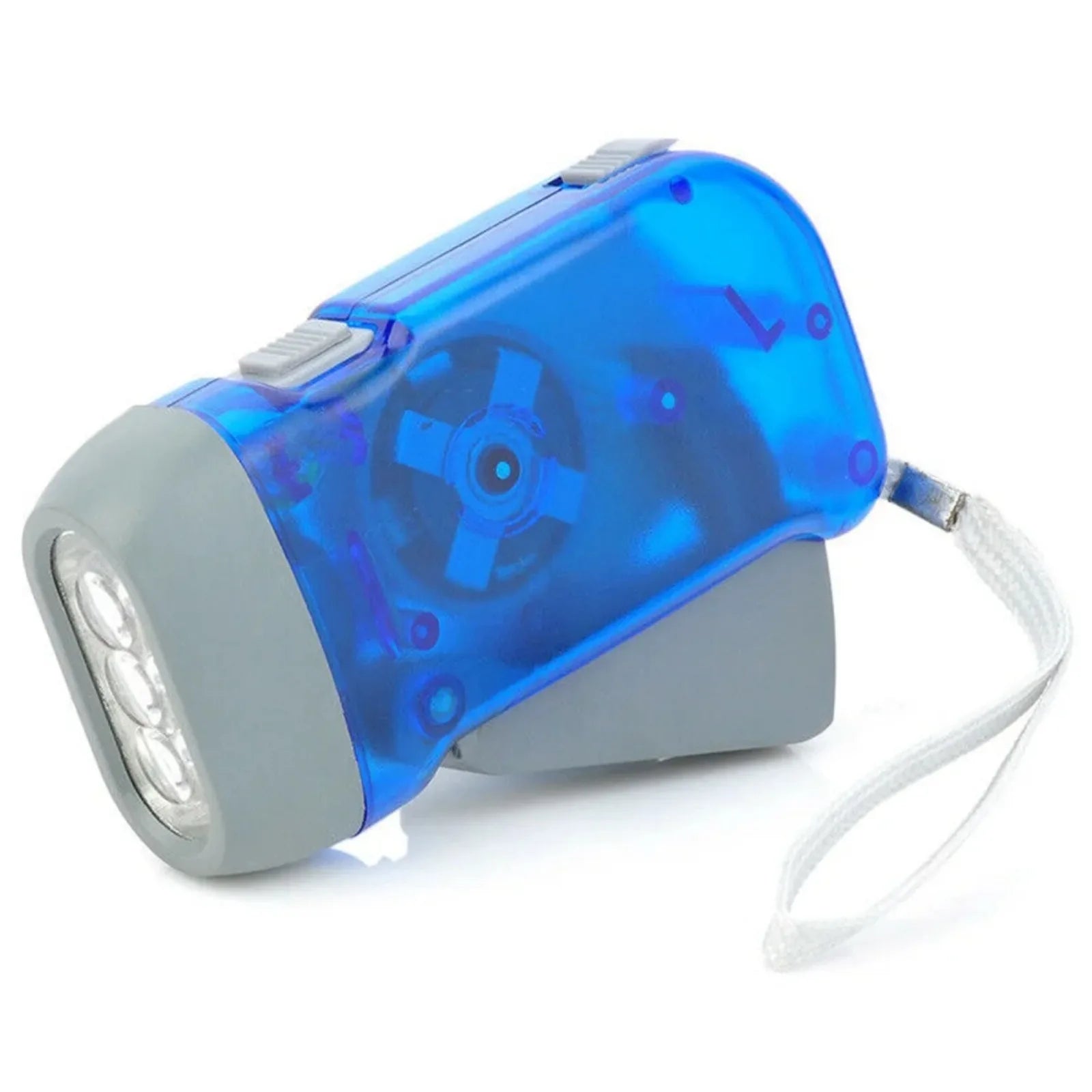 3 LED Hand Pressing Dynamo Crank Power Wind Up Flashlight Torch Light Hand Press Crank Camping Lamp Light for Outdoor Home - Jeglowstore