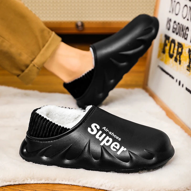 Winter Cotton Plush Indoor Outdoor Slippers - Jeglowstore