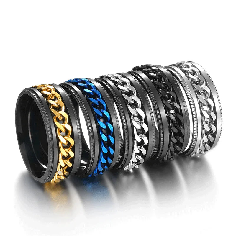 Western Fashion Rotatable Chain Ring - Jeglowstore