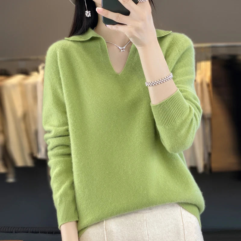Women’s Loose Fit Wool T shirt - Jeglowstore