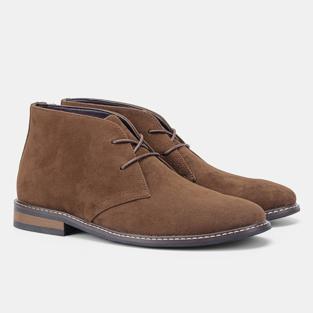 Size 39-46 Retro Desert Boots Brand Men's Leather Boots Comfortable Ankle Boots For Men #KD581