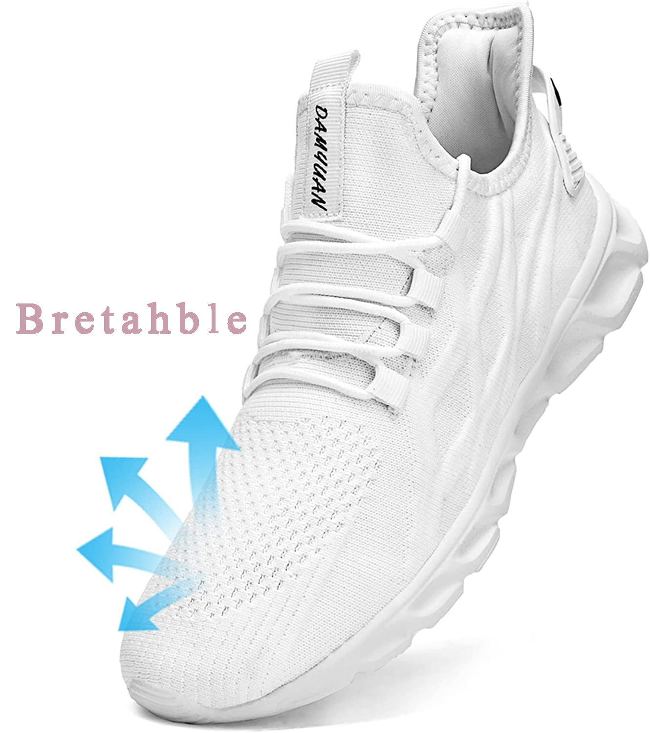 Damyuan Women's Vulcanized Walking Running Shoes Casual Lightweight Tennis Athletic Workout Sports Breathable Fashion Sneakers - Jeglowstore