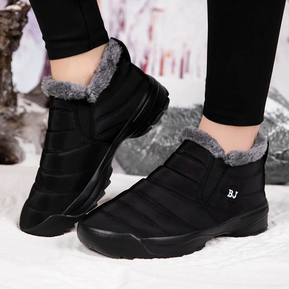 Women’s 2025 Plush Waterproof Snow Boots - Jeglowstore