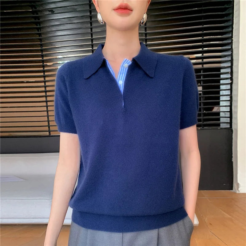Women’s Autumn Winter Knit T shirt - Jeglowstore