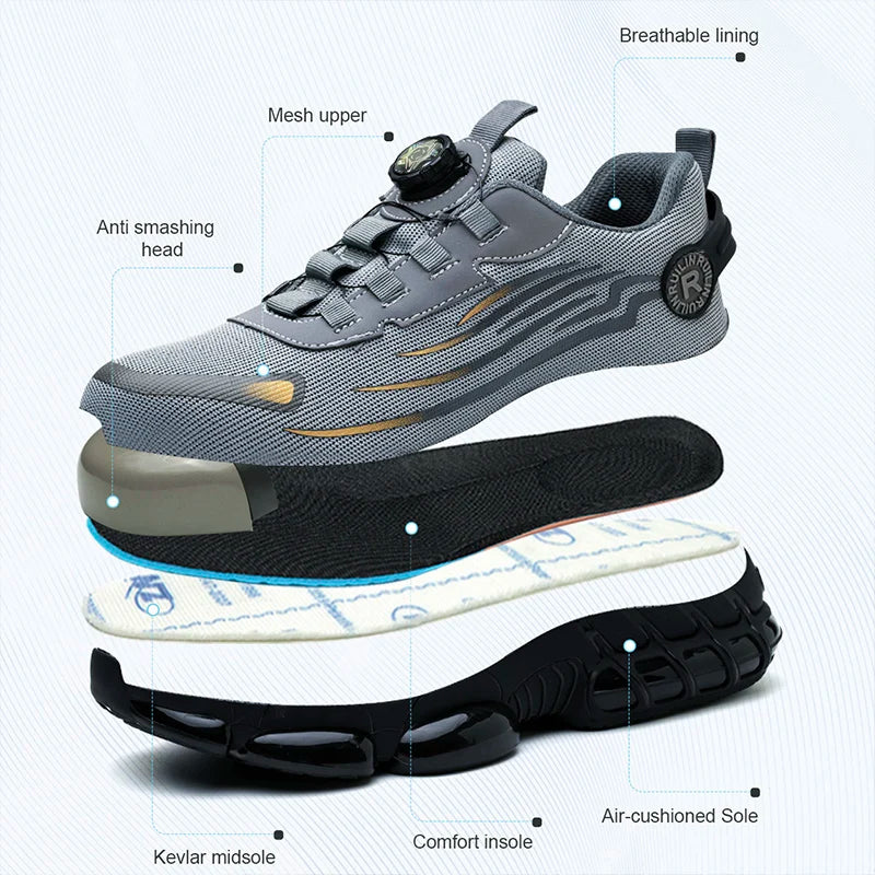 Men’s Breathable Safety Boots - Jeglowstore