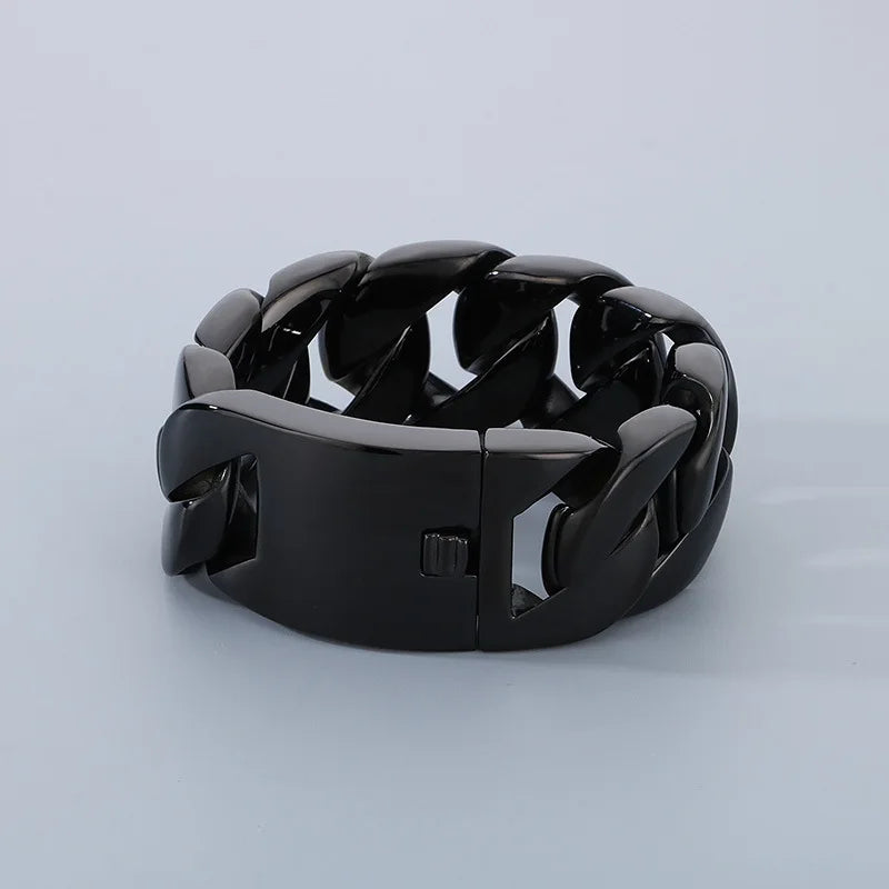 Silver Tone Cuban Curb Bracelet - Jeglowstore