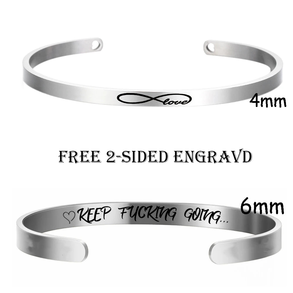 Personalized Engraved Bar Bracelet - Jeglowstore