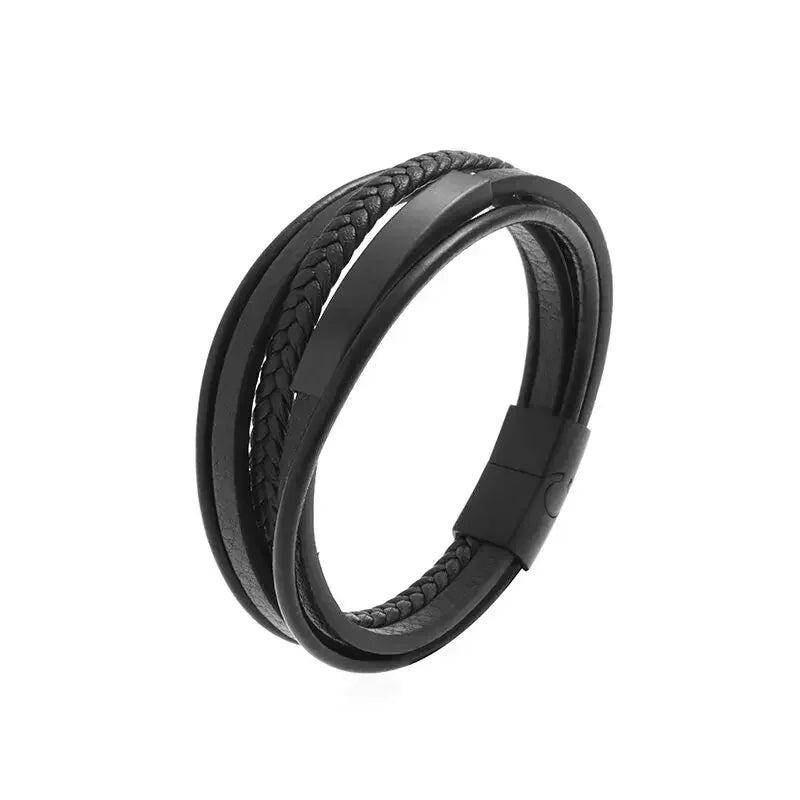 Men’s Handmade Leather Infinity Bracelet - Jeglowstore