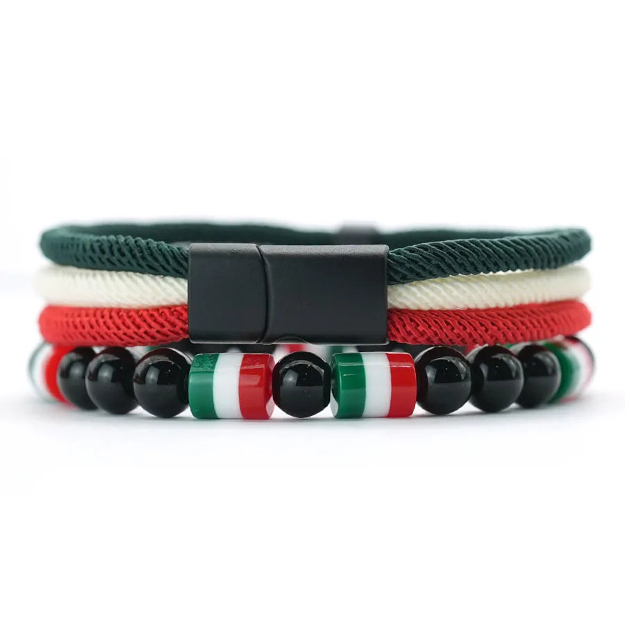 Men’s 4mm String Bracelet Set - Jeglowstore