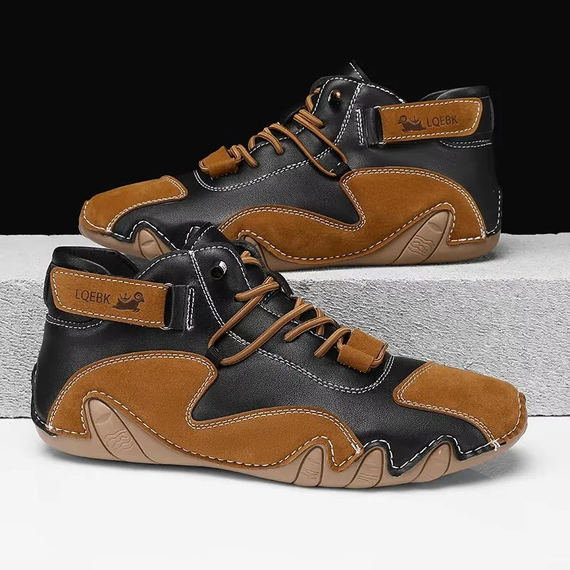 Men’s Outdoor Casual Retro Flat Boots - Jeglowstore
