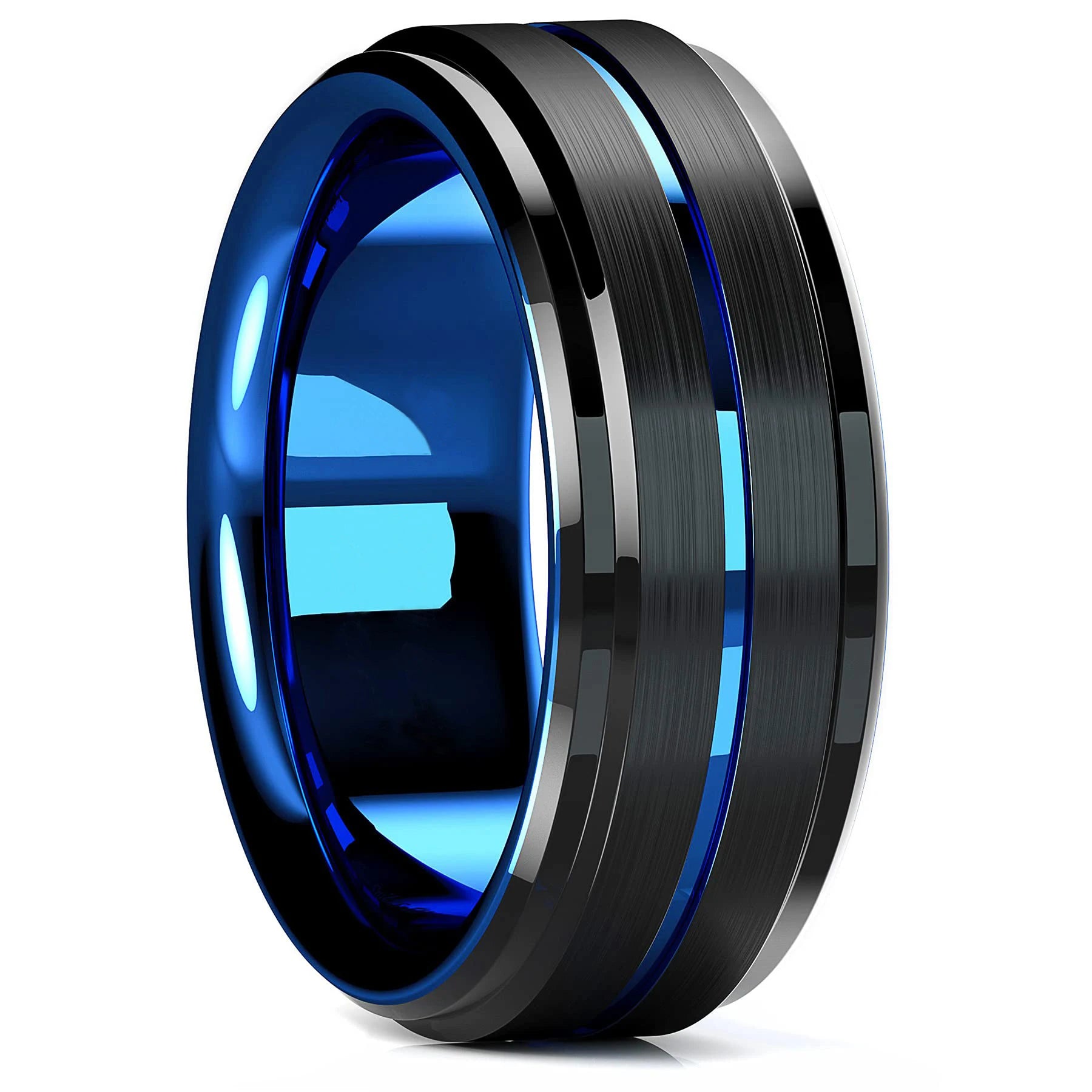 Purple Titanium Steel Promise Ring - Jeglowstore