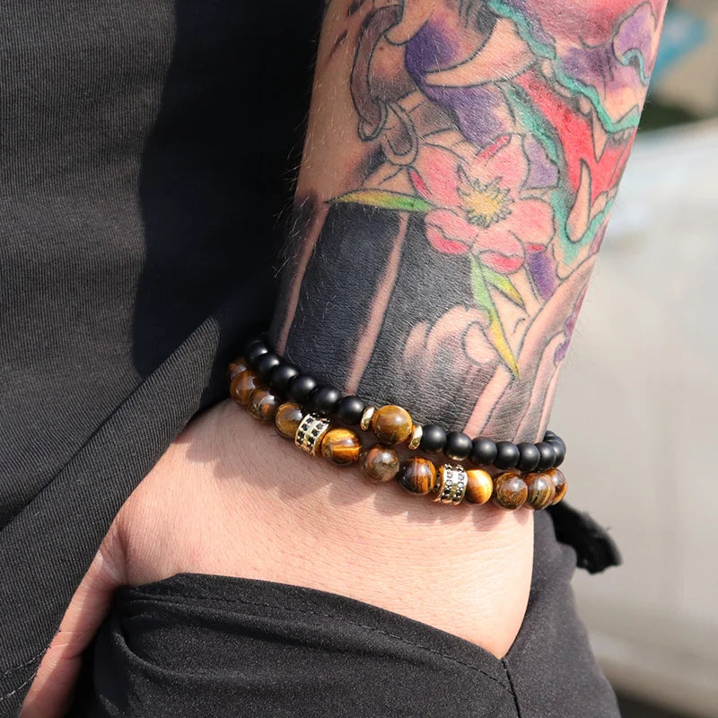 Luxury Tiger Eye Bracelet Set - Jeglowstore