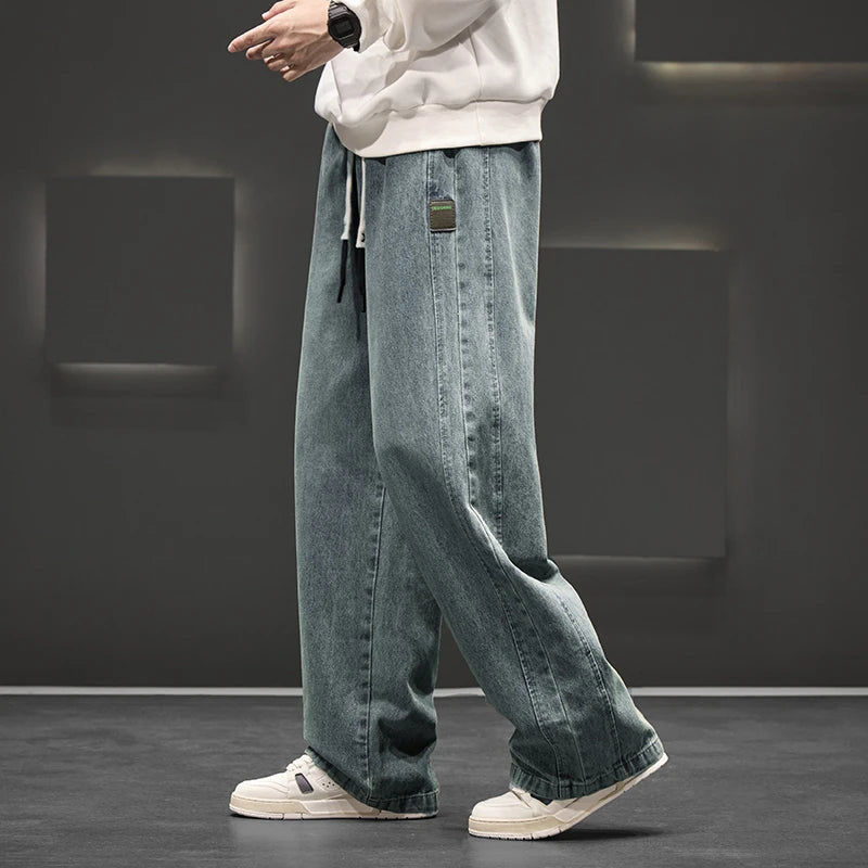 Men’s Plus Size Wide Jeans - Jeglowstore