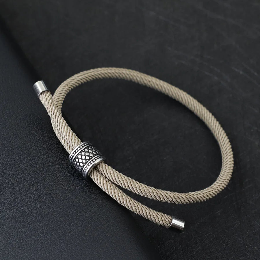 Men’s Adjustable Nylon Cord Bracelet - Jeglowstore