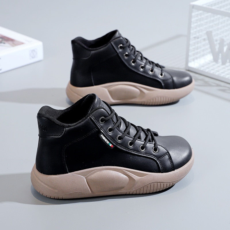 Women Sneakers 2023 Platform Casual Loafers Solid Color Women Flats Shoes Oxford Sports Vulcanized Shoes Autumn Zapatillas Mujer