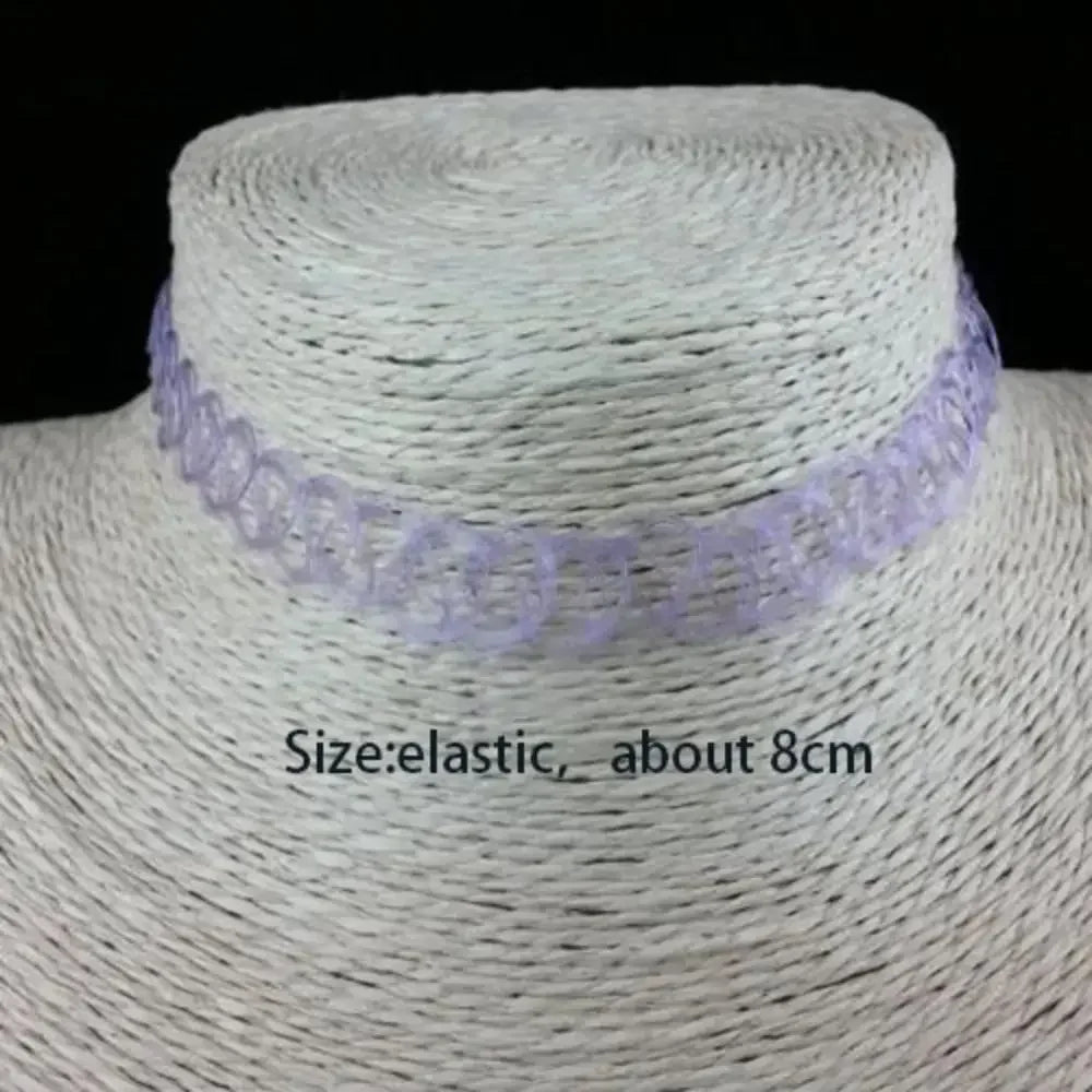 Multi-Color Tattoo Fishnet Choker - Jeglowstore