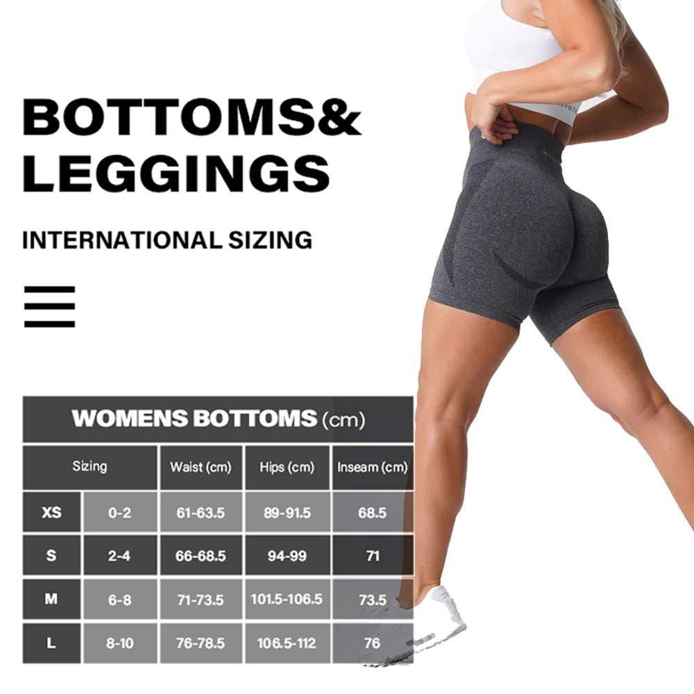 NVGTN Women's Seamless High Waist Shorts Smile Contour Cycling Shorts Gym Yoga Workout Casual Sports - Jeglowstore